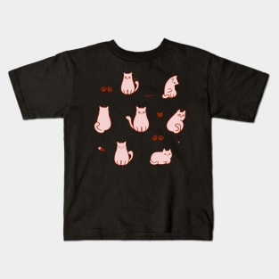 7 Pink Meow Stickers by Sunnie Meowtlu Kids T-Shirt